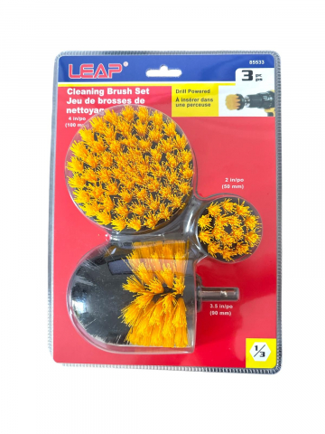 Accesorii polizare si slefuire - Set perii curatare pentru bormasina, autofiletanta, Leap, AVI-4272