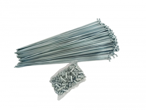 Spite si nipluri biciclete - Set spite cu nipluri pentru bicicleta, 14x225mm, AVI-2653