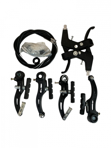 Frane bicicleta - Sistem complet de franare pentru biciclete de tip V-Brake, plastic, AVI-1241