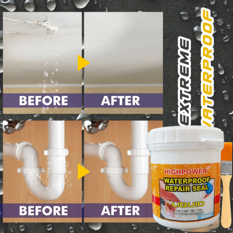 Solutie impermeabilizare cauciuc lichid Highpower, 300g, reparatii rapide utilizare multipla, transparent, AVI-4145 [4]