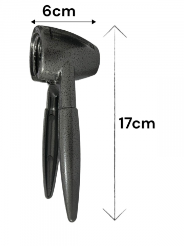 Curatatoare legume si fructe - Spargator de nuci 17 cm, Ø 5 cm, metal, negru, AVI-4074