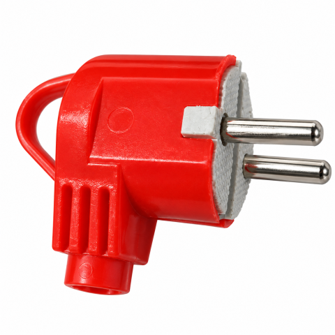 Accesorii prelungitoare - Ștecher ceramic AVI®, înveliș plastic roșu, AVI-3885