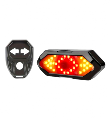 Stop cu semnalizari luminoase si acustice puternice pentru bicicleta, wireless, FY-1820, AVI-4033 [1]