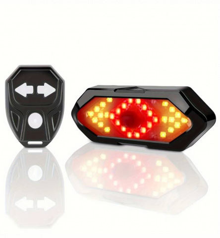 Accesorii si piese de schimb biciclete - Stop cu semnalizari luminoase si acustice puternice pentru bicicleta, wireless, FY-1820, AVI-4033