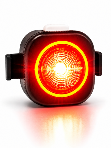 Lumini bicicleta - Stop pentru bicicletă LED, AVI®, reîncărcabil USB-C, prindere rapidă, 28 × 28 × 20 mm, AVI-5476