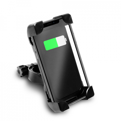 Suporturi accesorii biciclete - Suport telefon pentru biciclete, PVC, Universal, 3.5-6.5'', Negru