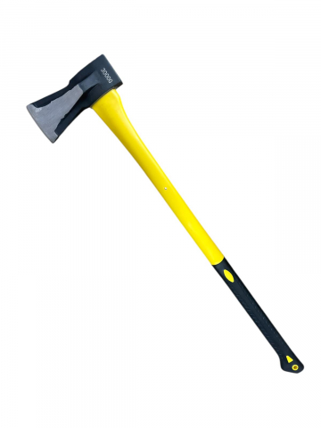 Topoare - Topor 3000gr pentru despicat lemne, coada din fibra 80cm, galben, AVI-4583