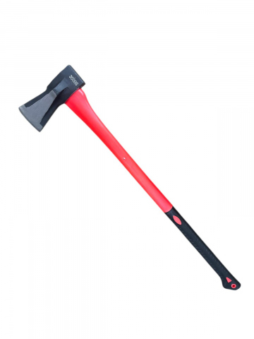 Topor 3000gr pentru despicat lemne, coada din fibra 80cm, rosu, AVI-4582 [0]
