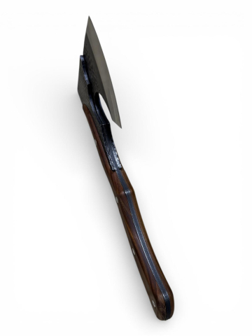 Toporișcă AVI® full tang, coadă îmbrăcată cu lemn, greutate totală 1200 g, lungime 35.5 cm, lamă 12 cm, piatră de ascuțire inclusă, AVI-5359 [1]