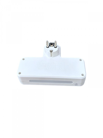 Triplu stecher 2500W, cu 2 prize, 2 x USB, 1 x USB-C fastcharge, 20w, cu intrerupator si iluminare LED, AVI-4800 [4]