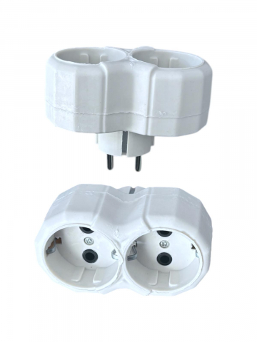 Iluminat & Electrice - Set 2 buc triplu stecher, 2 prize, AVI-4632