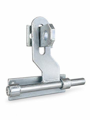 Materiale de constructii - Zăvor culisant pentru poartă și ușă, AVI®, 200 mm, tijă Ø15 mm, cu ureche pentru lacăt, orificiu Ø17 mm, AVI-5235