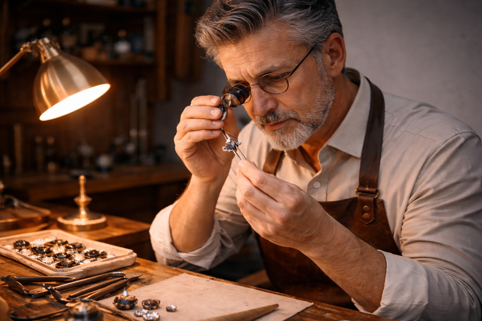 bijutier verificare piatra naturala lupa bijuterie vintage