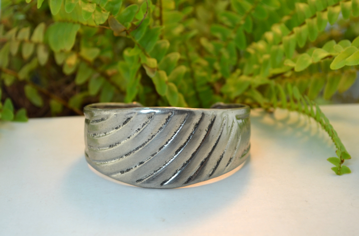 Bratara argint vintage model Cuff Tiffany design scandinav [3]