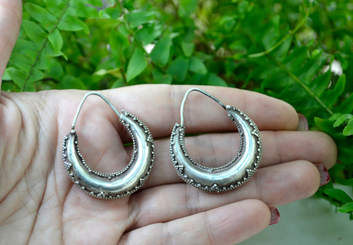 Cercei argint etnici creole Rajasthan india lucrati manual [2]