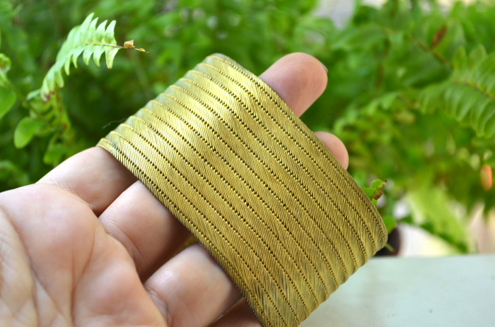 Bratara argint aurit otoman, atelier turcesc Trabzon [4]