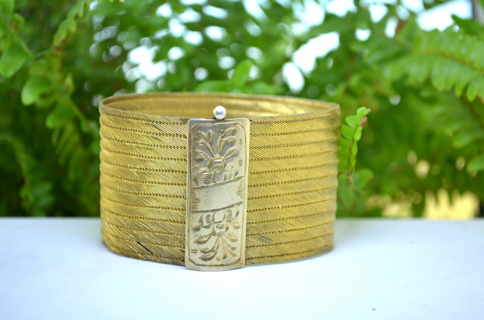 Bratara argint aurit otoman, atelier turcesc Trabzon [3]