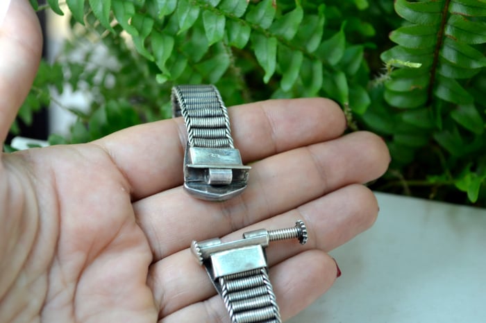 Bratara argint masiva etnica veche email turcoaz india perioada coloniala [3]