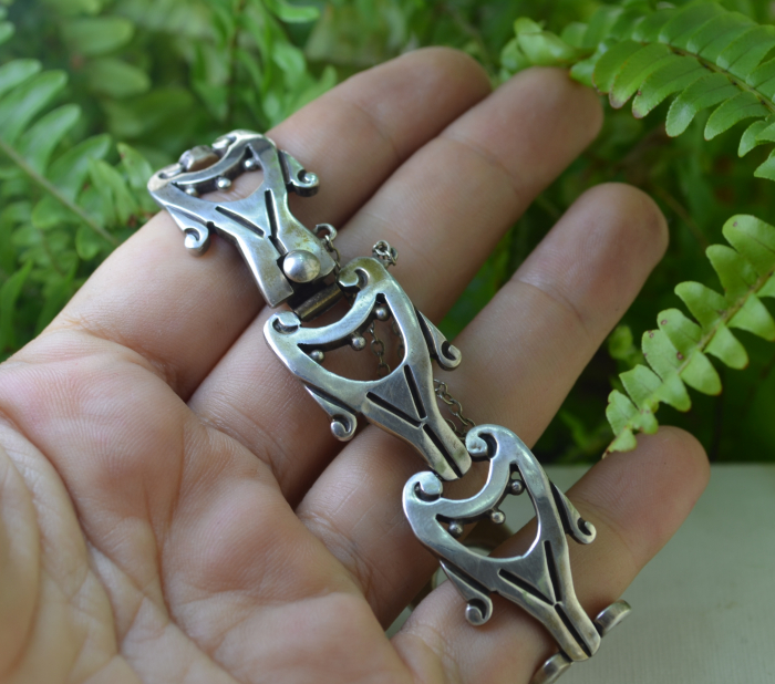 Bratara argint masiv, designer mexican Jacobo [2]