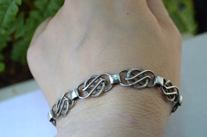 Bratara argint Mid-Century design celtic A Vintage Collection [2]