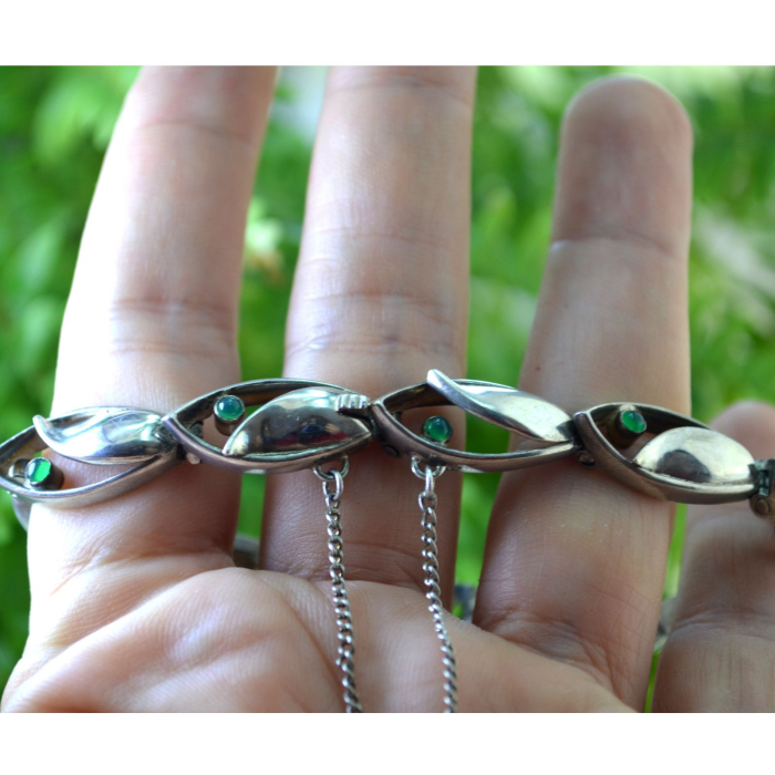 Bratara argint Mid Century, design Biomorphic [3]