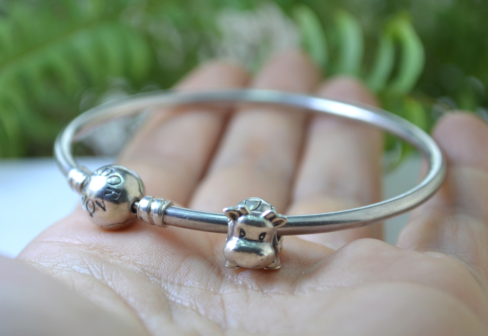 Bratara argint Pandora originala, charm Vacuta A Vintage Collection [2]