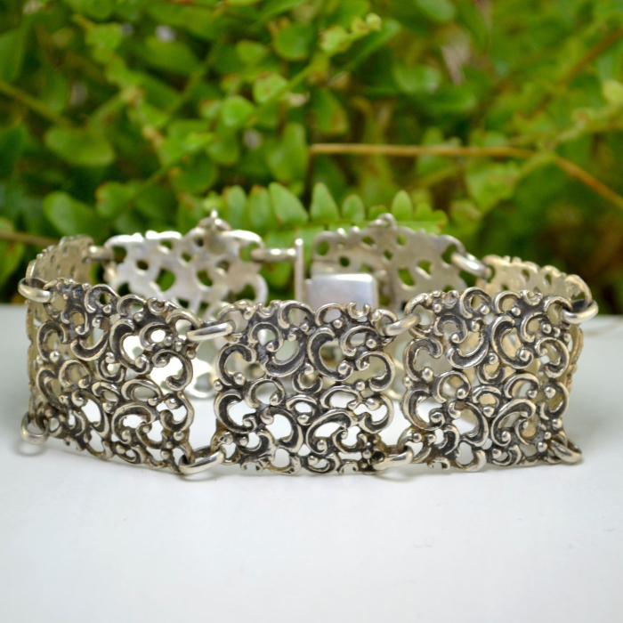 Bratara argint veche Neo Baroque A Vintage Collection [4]