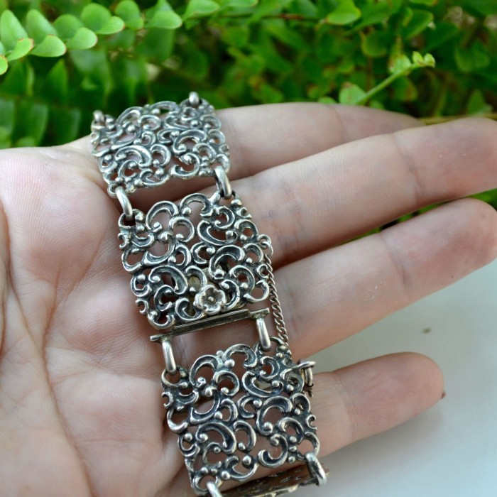 Bratara argint veche Neo Baroque A Vintage Collection [3]