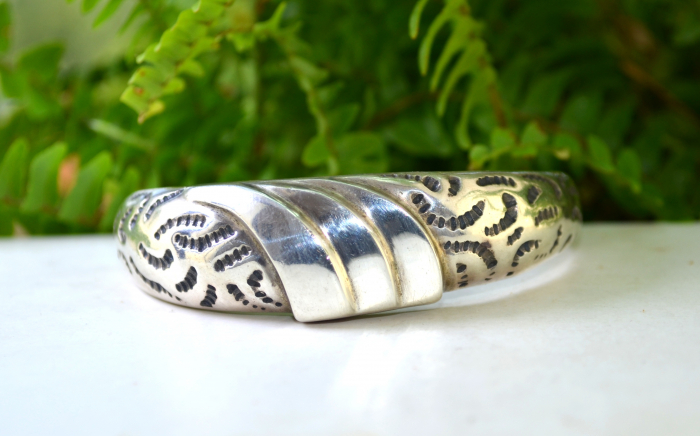 Bratara argint vintage, elemente etnice vikinge [4]