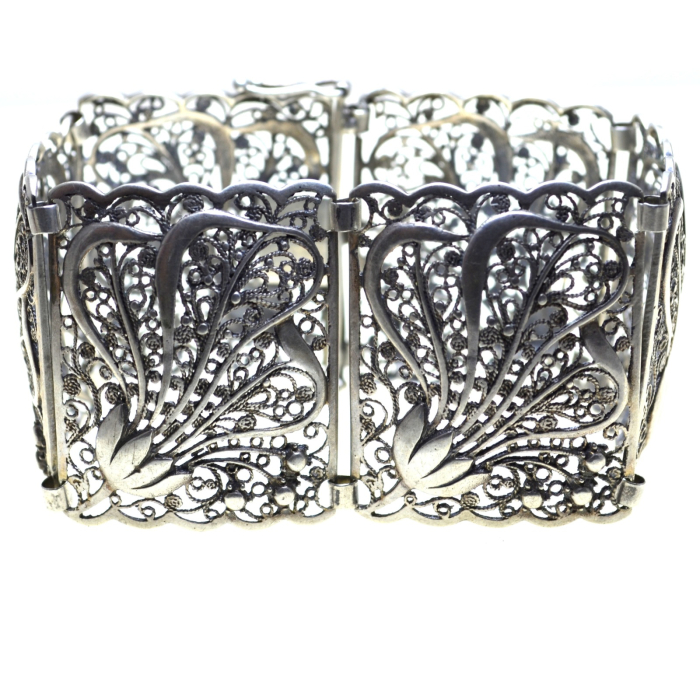 Bratara argint vintage, filigran, atelier german [1]