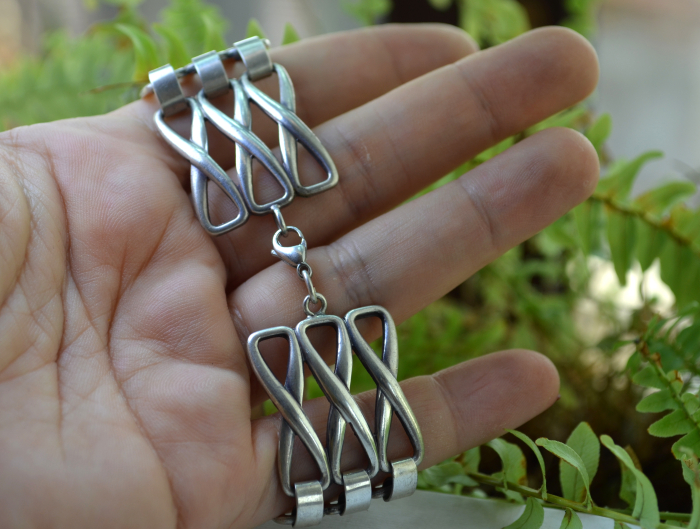 Bratara argint vintage, Gate style, modernist german A Vintage Collection [3]