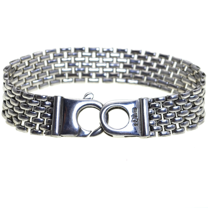 Bratara argint vintage, tip Mesh, semnata s.Oliver [1]