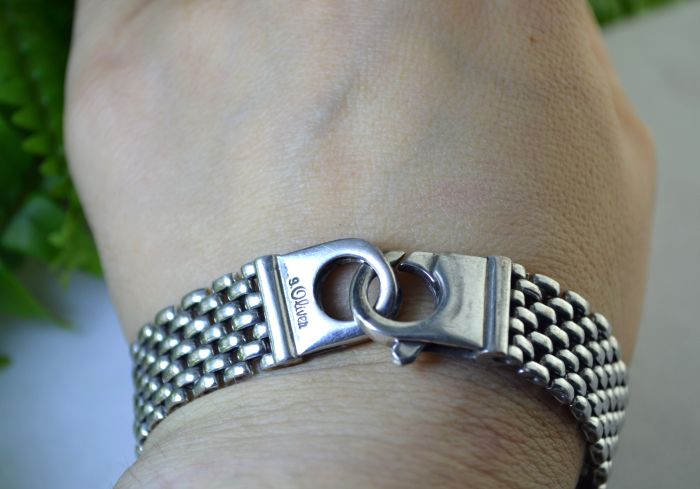 Bratara argint vintage, tip Mesh, semnata s.Oliver [2]