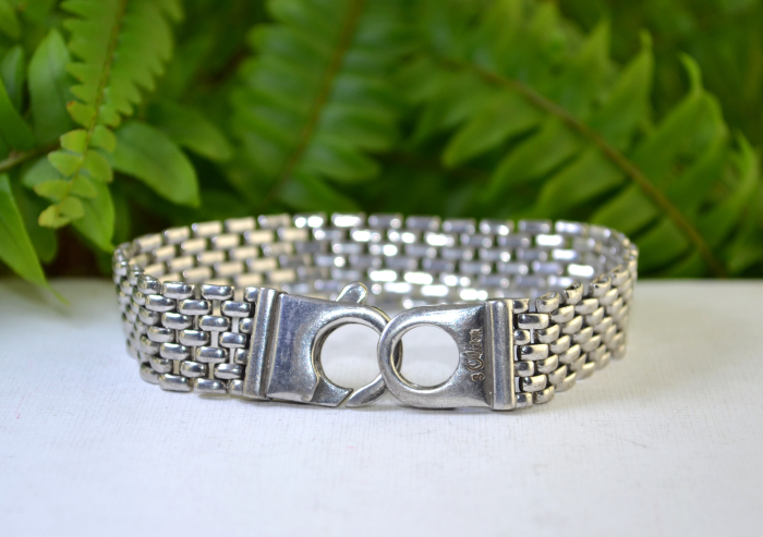 Bratara argint vintage, tip Mesh, semnata s.Oliver [4]
