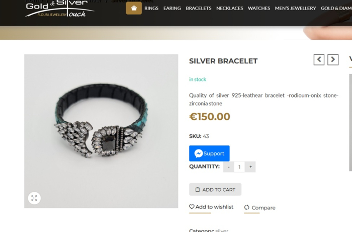 Bratara Aripi de inger vintage, piele piton si CZ A Vintage Collection [4]