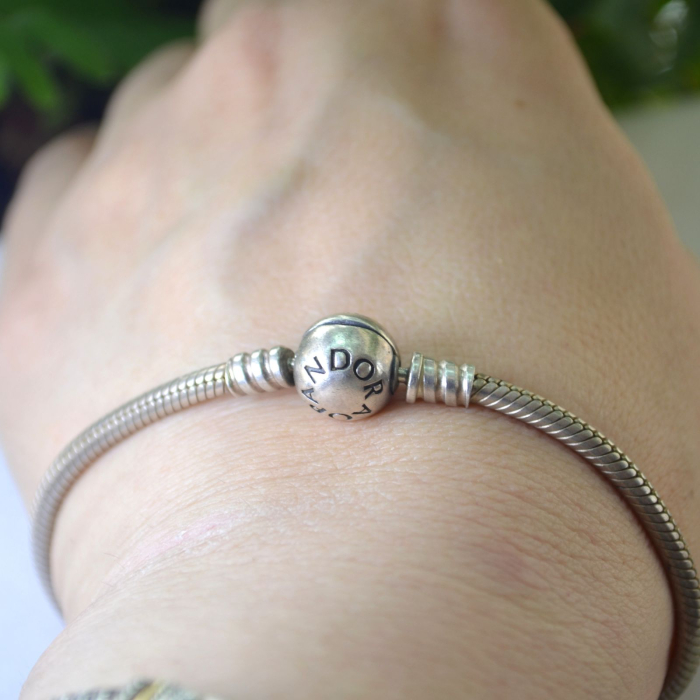 Bratara Pandora Sparkling Heart Charm cu charm argint A Vintage Collection [5]