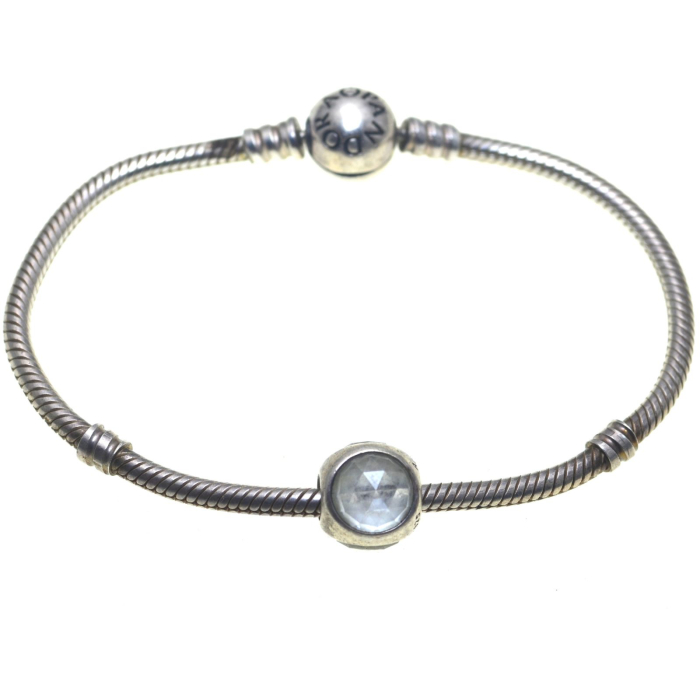 Bratara Pandora Sparkling Heart Charm cu charm argint A Vintage Collection [1]