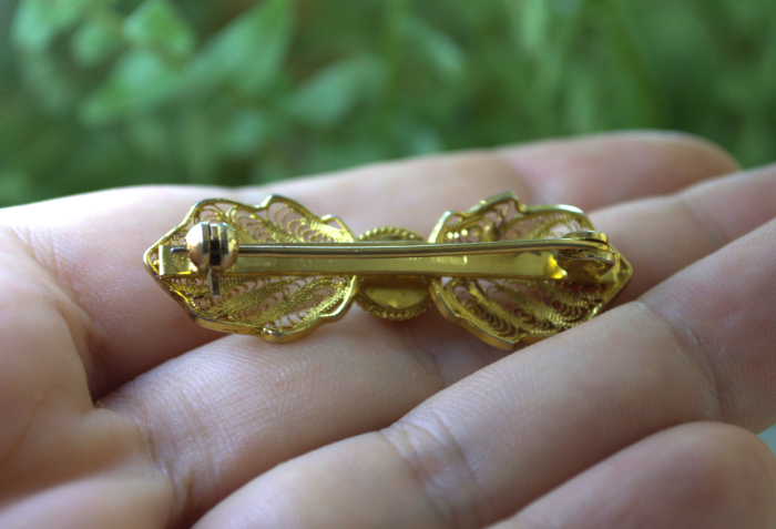 Brosa argint aurit Funda, Jad nefrit [3]