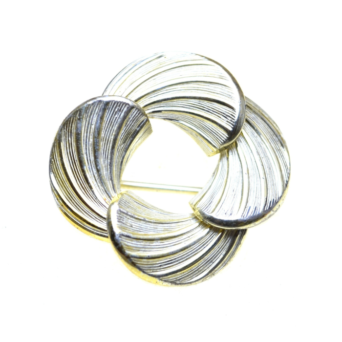 Brosa argint aurit vintage scandinava [1]