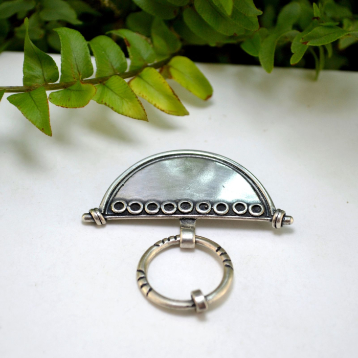 Brosa argint vintage, elemente etnice tuarege [4]