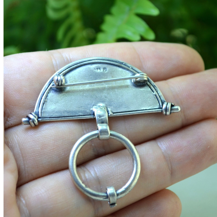 Brosa argint vintage, elemente etnice tuarege [3]