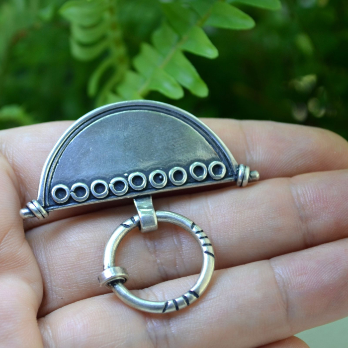Brosa argint vintage, elemente etnice tuarege [2]