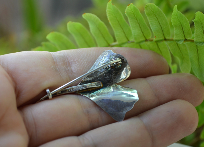 Brosa argint Ginkgo Biloba, designer Oeke Weimar A Vintage Collection [3]