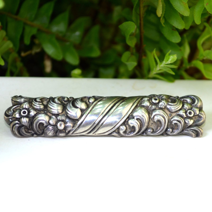 Brosa argint interbelica,  Jugendstil autentic [4]