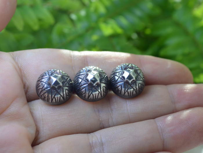 Brosa argint interbelica, nasturi de secol 19 [2]