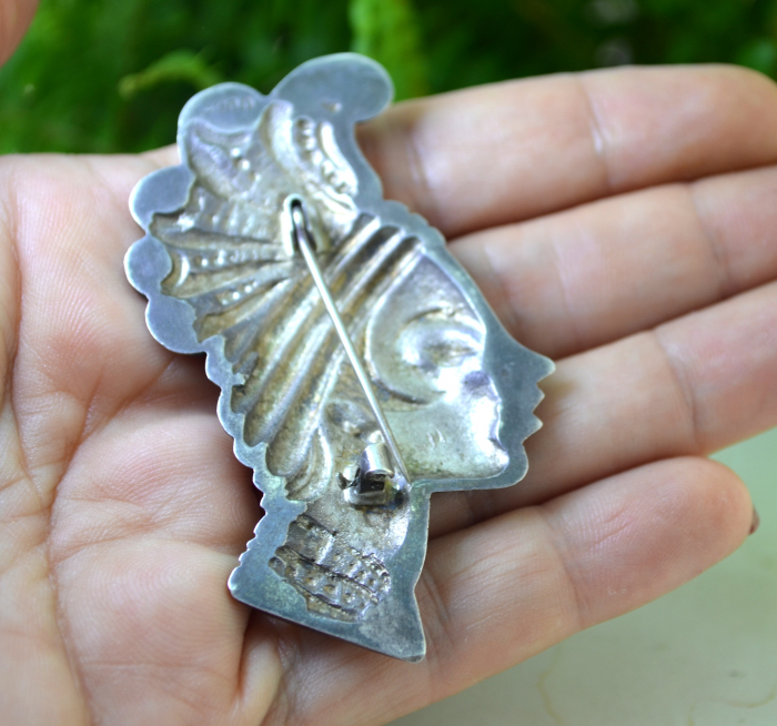 Brosa argint masiv, model Josephine Baker [3]