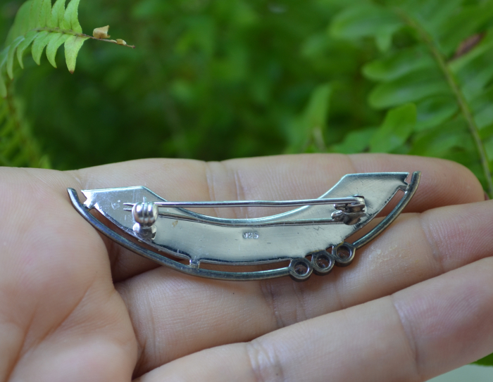 Brosa argint Mid-Century, estetica Matte Finish [3]