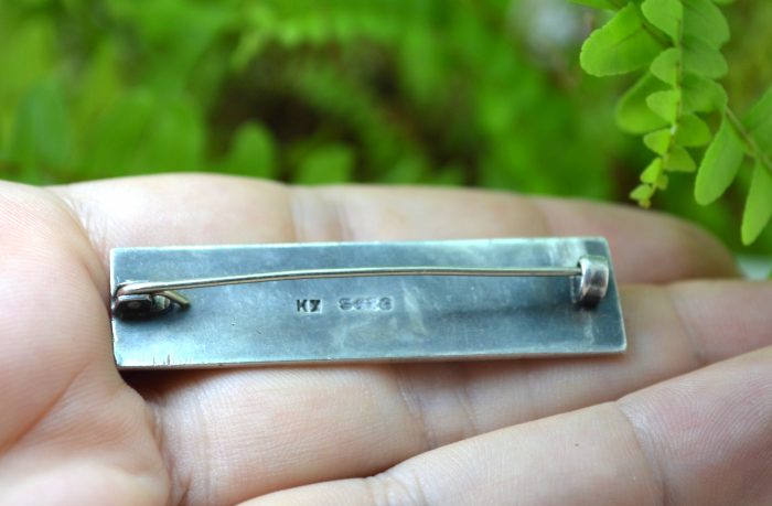 Brosa argint Mid-Century scandinava, semnata [3]