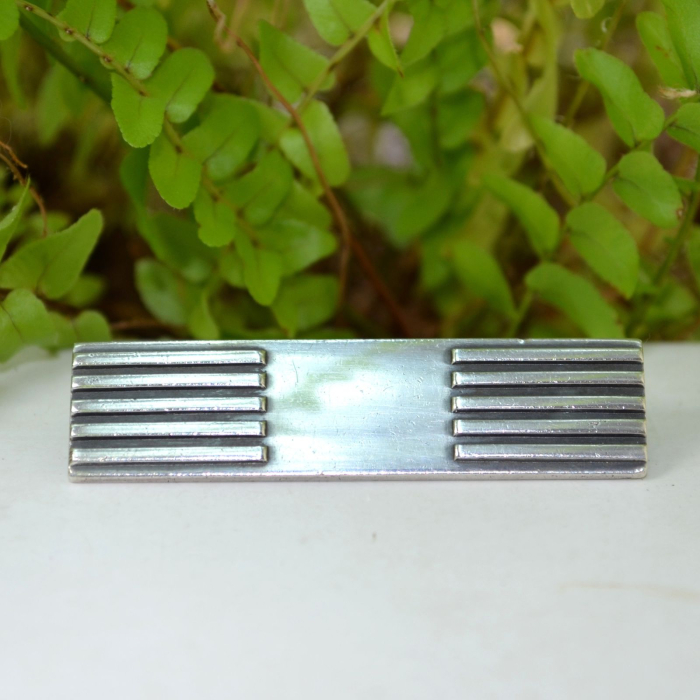 Brosa argint Mid-Century scandinava, semnata [4]