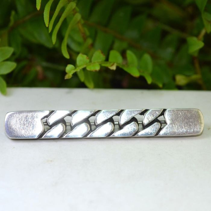 Brosa argint Mid-Century, semnata designer [4]